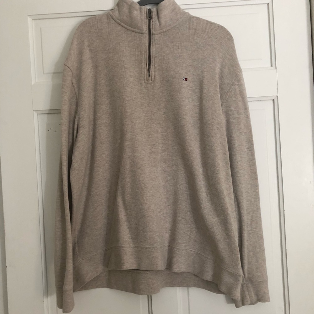 Tommy Hilfiger Cream Half Zip
